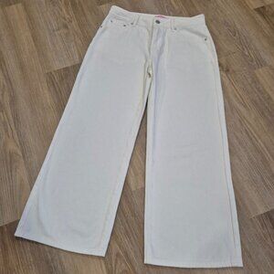 Edikted Wide Leg Low Rise Cotton Jeans